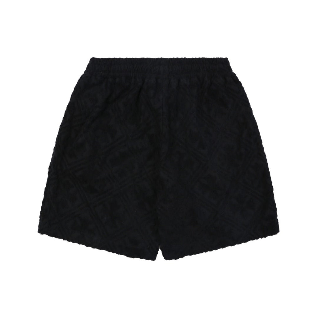 Chrome Hearts Cannes Limited Edition Cross Floral Terry Cloth Shorts — Black