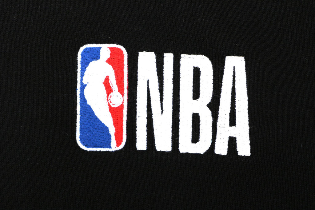Balenciaga x NBA x Oakley Triple Logo Embroidered Wide-Leg Track Pants — Black