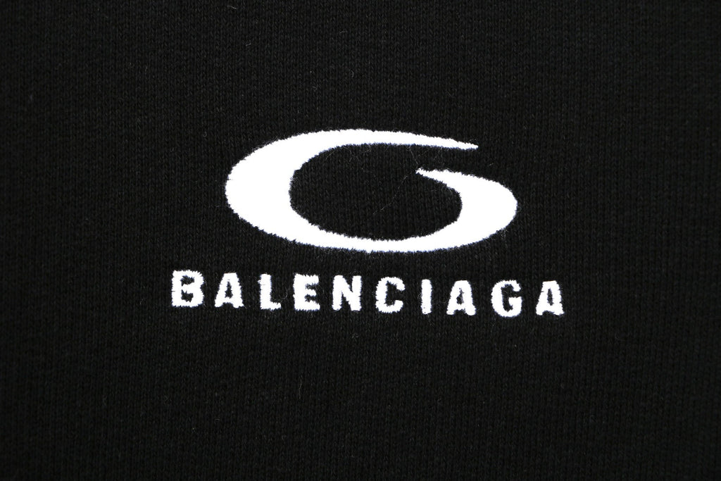 Balenciaga x NBA x Oakley Triple Logo Embroidered Wide-Leg Track Pants — Black