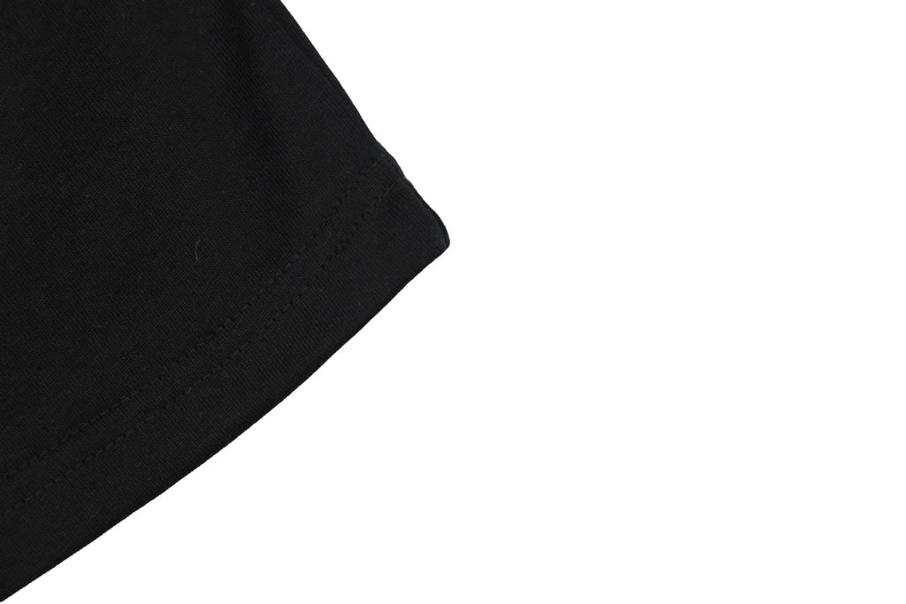 Gucci GG Double G Web Stripe Logo Print Short Sleeve Tee — Black