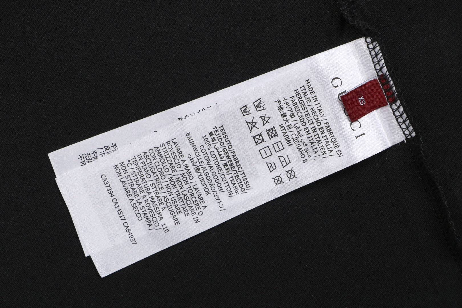 Gucci GG Double G Web Stripe Logo Print Short Sleeve Tee — Black