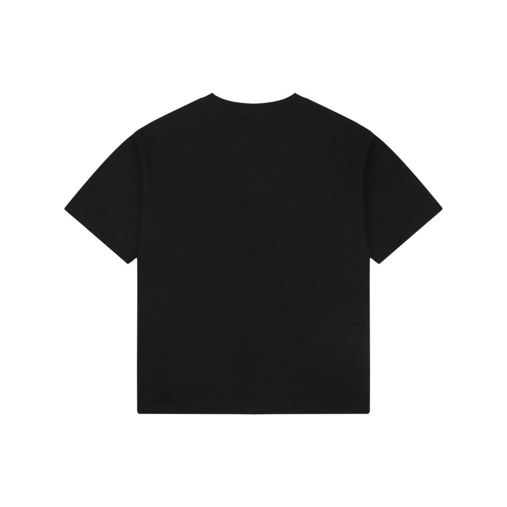 Gucci GG Double G Web Stripe Logo Print Short Sleeve Tee — Black
