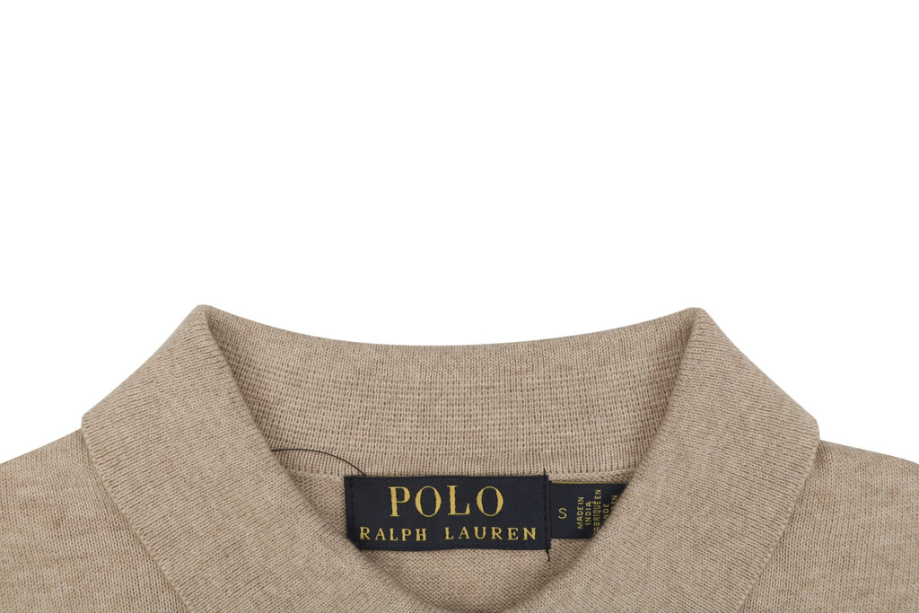 Ralph Lauren N1 Pony Jacquard Knit Short Sleeve Polo – Khaki