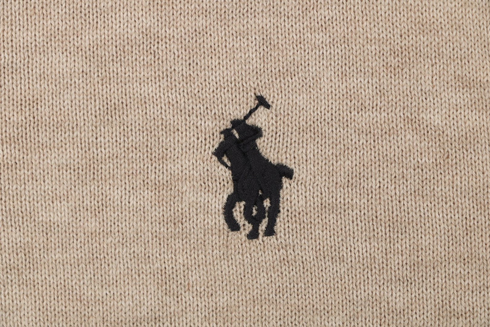 Ralph Lauren N1 Pony Jacquard Knit Short Sleeve Polo – Khaki