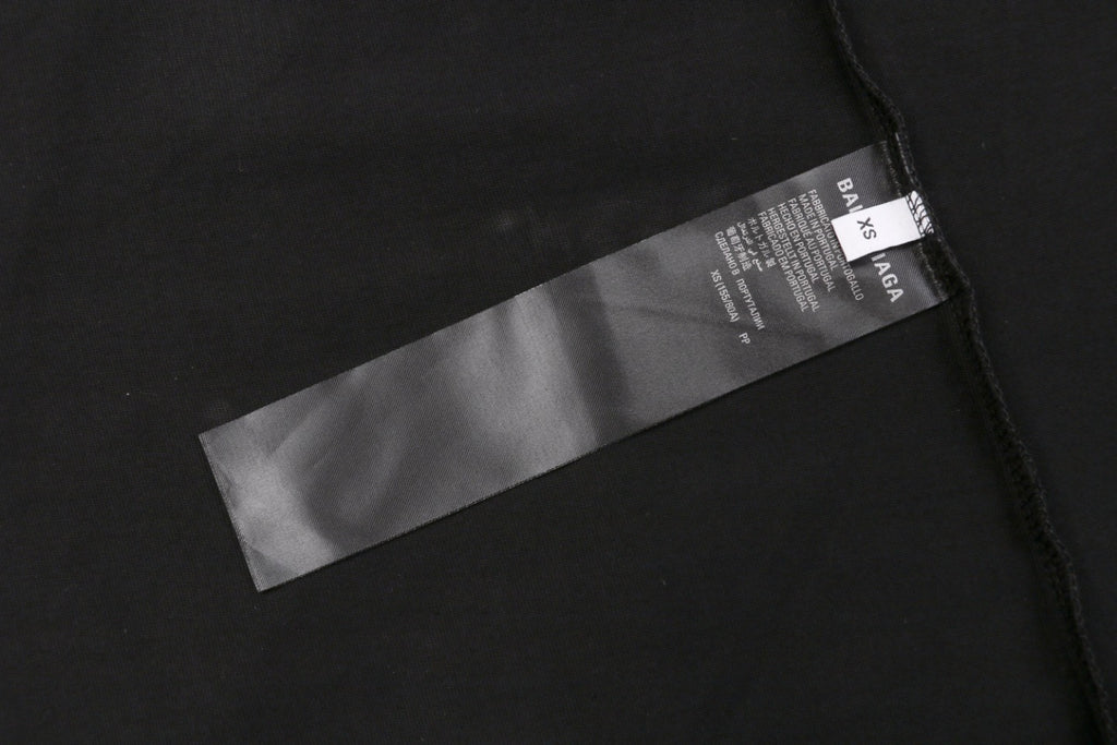 Balenciaga 23SS Multi-Logo Archive Print Short Sleeve Tee – Black