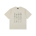Balenciaga 23SS Multi-Logo Archive Print Short Sleeve Tee – Cream