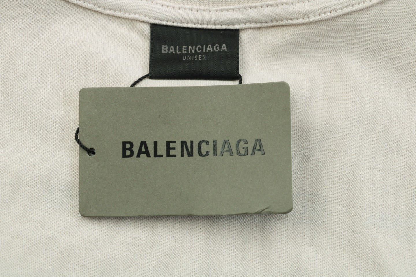 Balenciaga 23SS Multi-Logo Archive Print Short Sleeve Tee – Cream