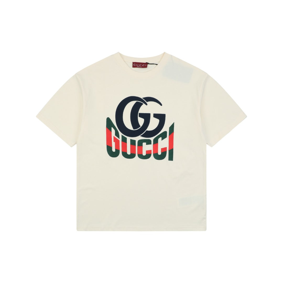 Gucci GG Double G Print Short Sleeve T-Shirt