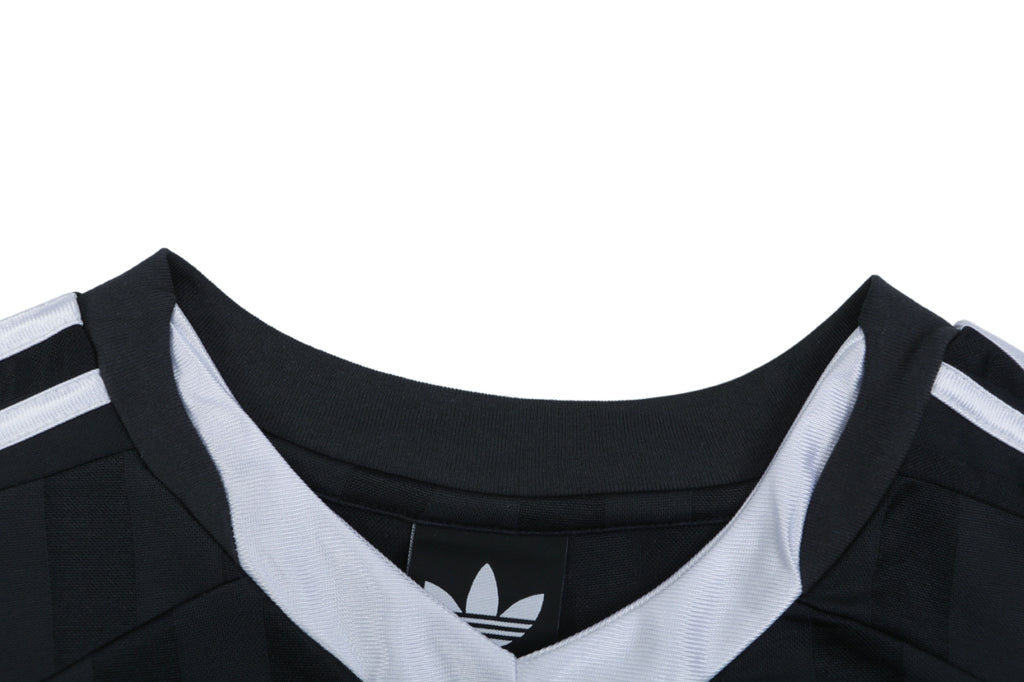 Balenciaga × Adidas Manchester United Crest Contrast Collar Soccer Jersey – Black