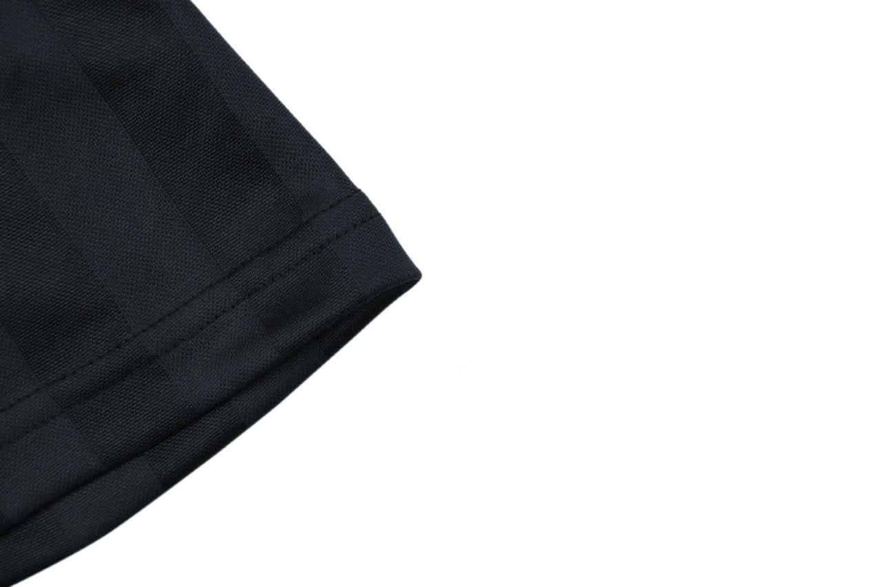 Balenciaga × Adidas Manchester United Crest Contrast Collar Soccer Jersey – Black
