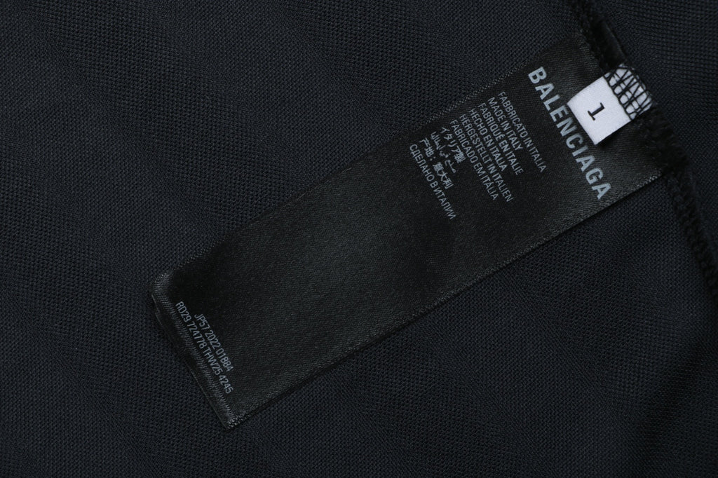 Balenciaga × Adidas Manchester United Crest Contrast Collar Soccer Jersey – Black
