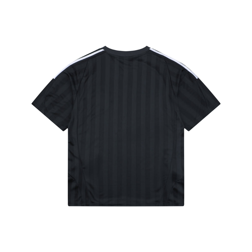 Balenciaga × Adidas Manchester United Crest Contrast Collar Soccer Jersey – Black