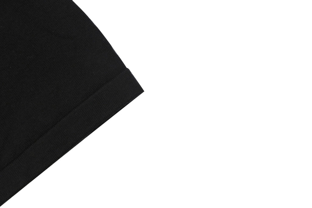 Louis Vuitton LV Monogram Jacquard Leather-Patch Polo Short Sleeve — Black