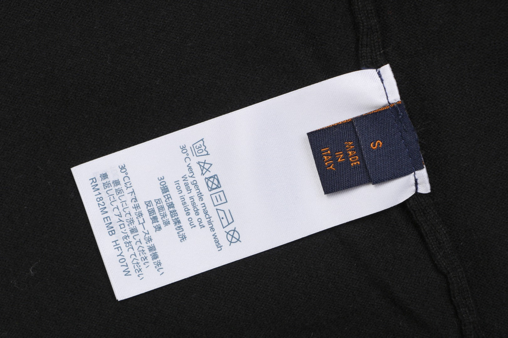 Louis Vuitton LV Monogram Jacquard Leather-Patch Polo Short Sleeve — Black
