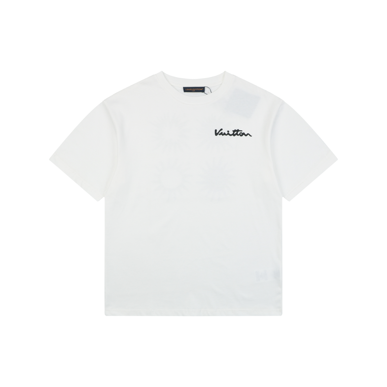 Louis Vuitton Vuitton Script Solar Burst Back Print Short Sleeve Tee – White