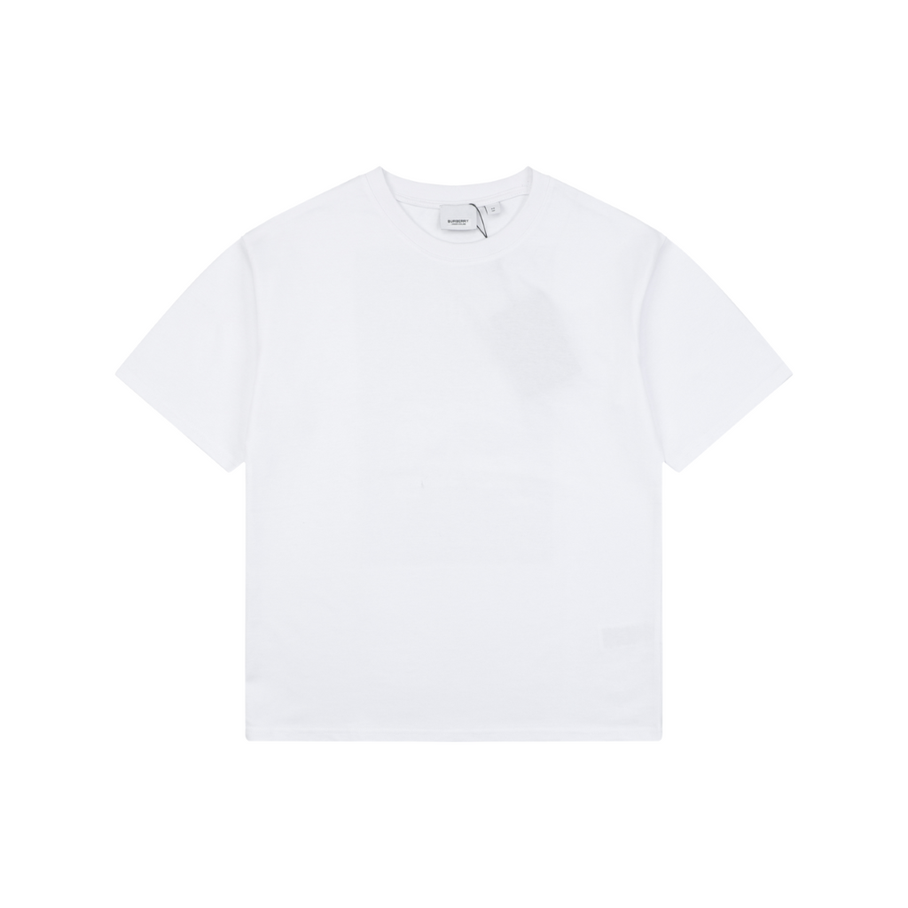 Burberry Spray Paint Blur Equestrian Knight Print Short Sleeve Tee – White