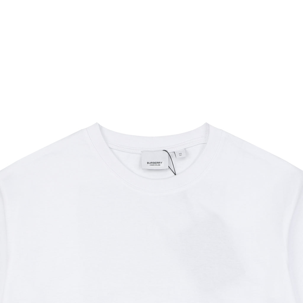Burberry Spray Paint Blur Equestrian Knight Print Short Sleeve Tee – White