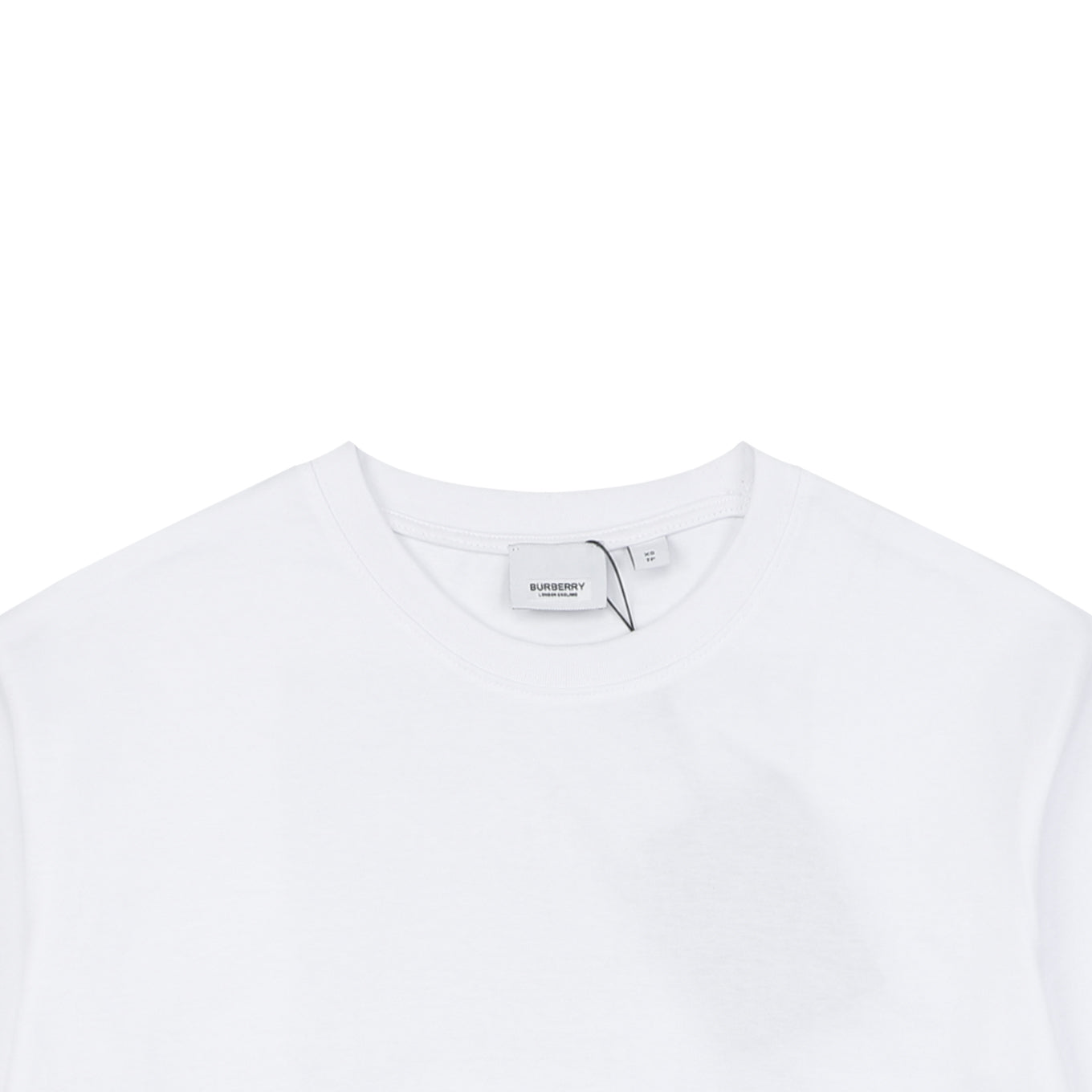 Burberry Spray Paint Blur Equestrian Knight Print Short Sleeve Tee – White