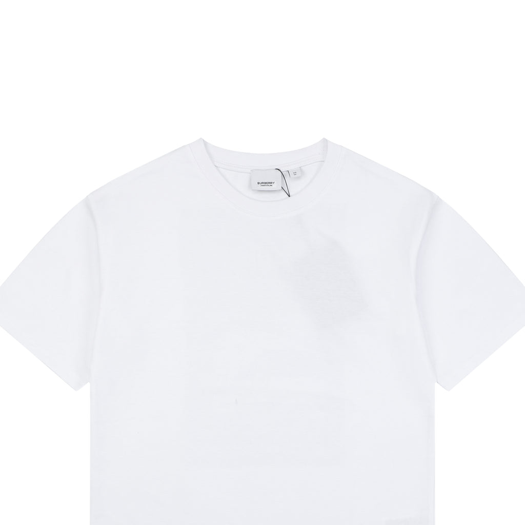 Burberry Spray Paint Blur Equestrian Knight Print Short Sleeve Tee – White