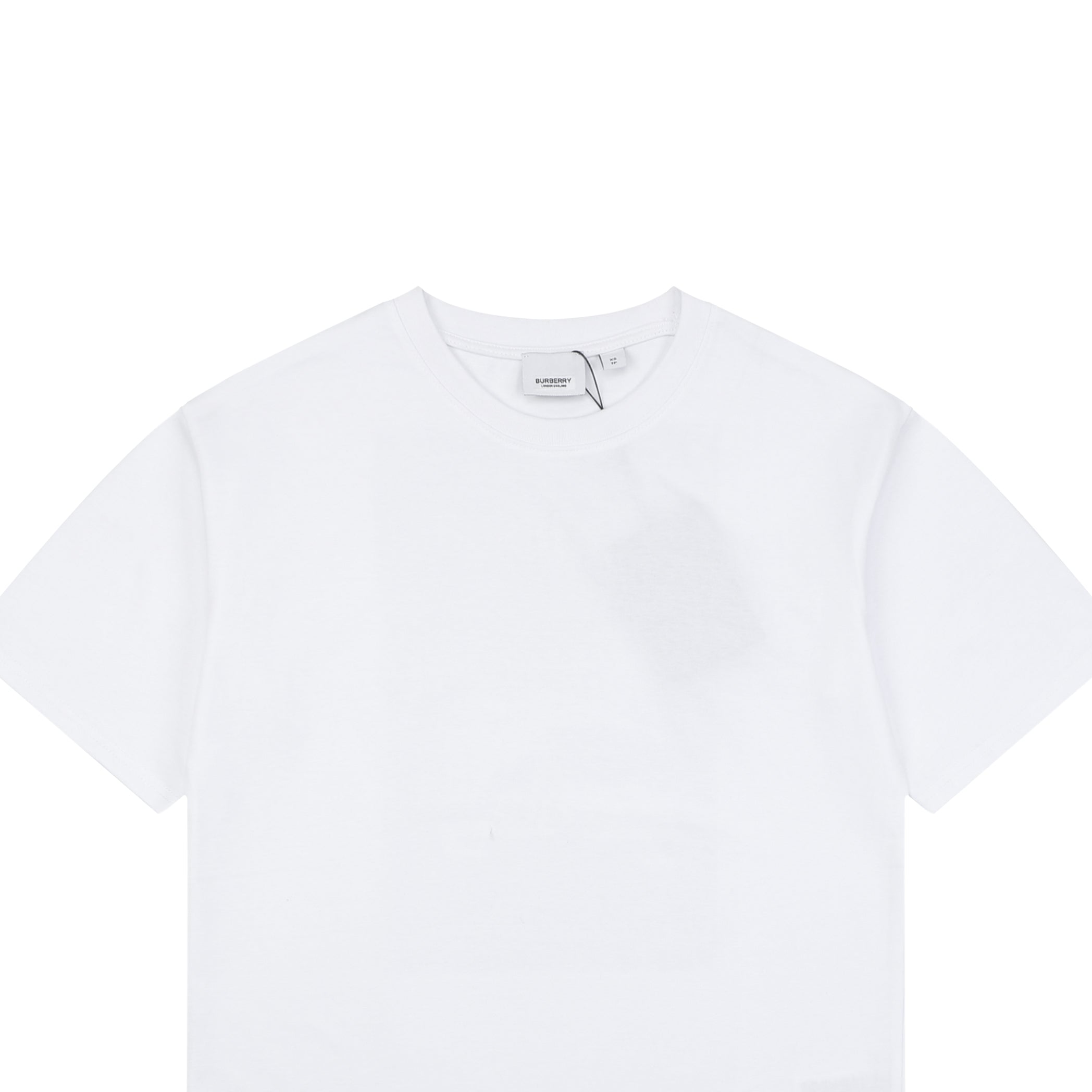 Burberry Spray Paint Blur Equestrian Knight Print Short Sleeve Tee – White