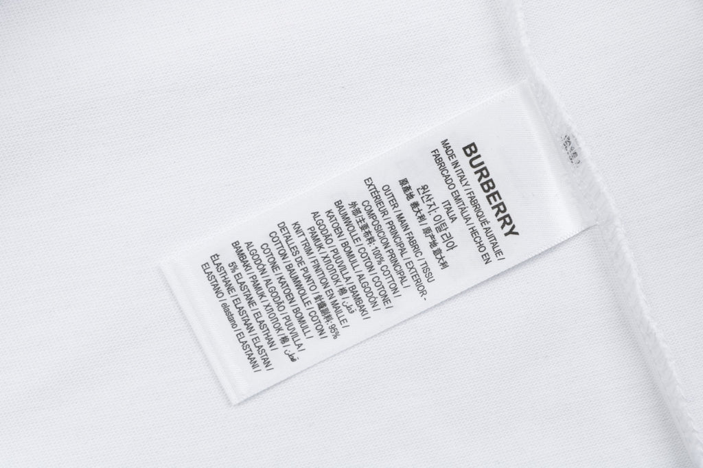 Burberry Spray Paint Blur Equestrian Knight Print Short Sleeve Tee – White