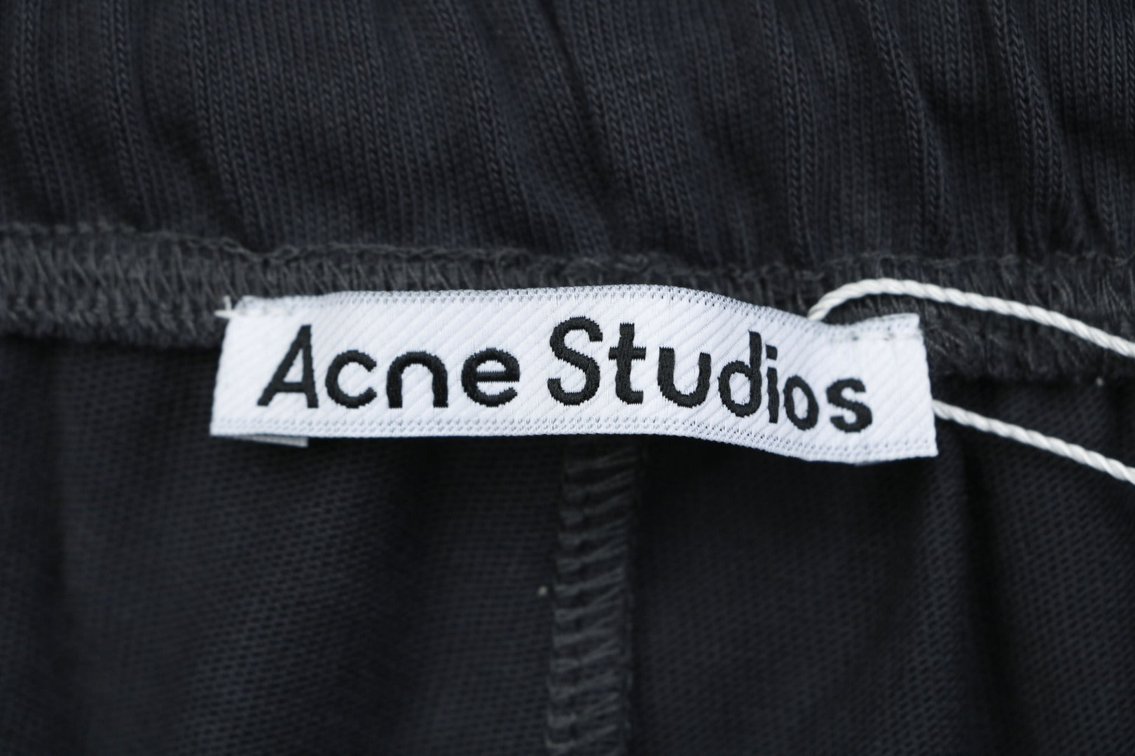 Acne Studios SS25 Back Pocket Logo Print Shorts – Black