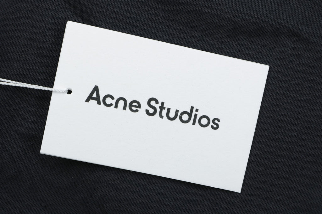 Acne Studios SS25 Back Pocket Logo Print Shorts – Black