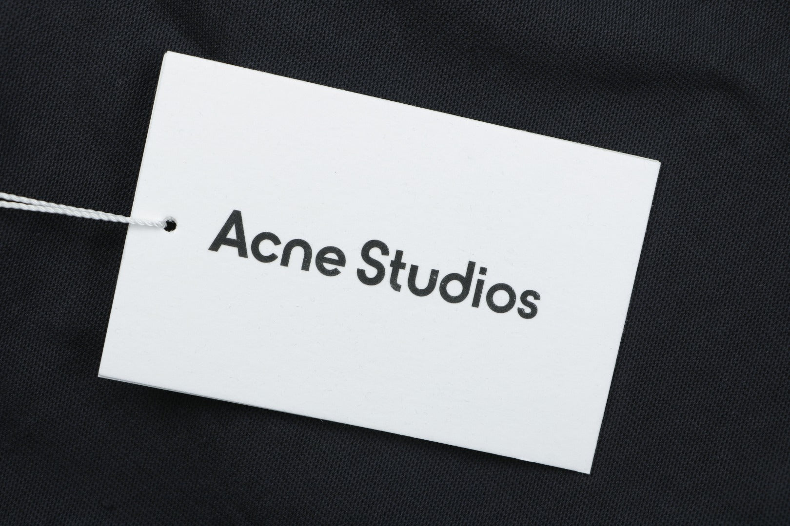 Acne Studios SS25 Back Pocket Logo Print Shorts – Black