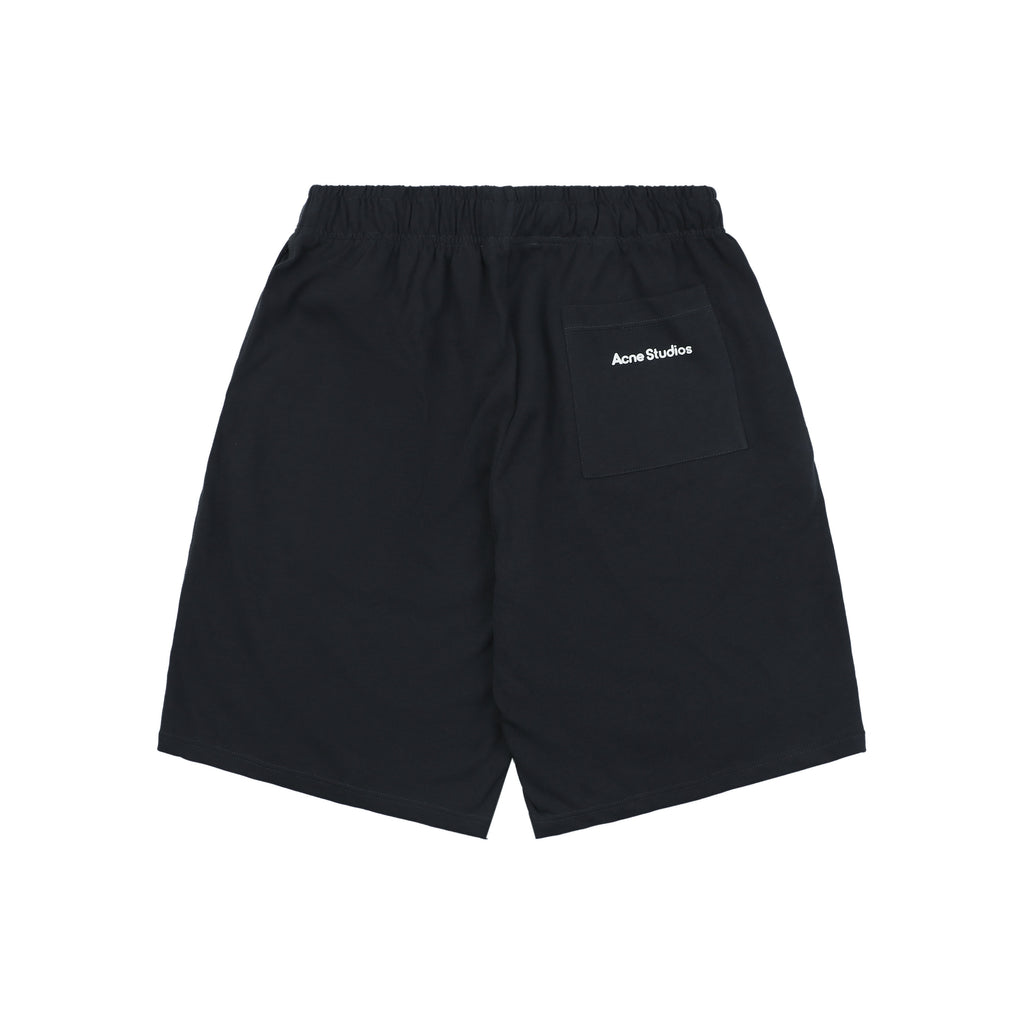 Acne Studios SS25 Back Pocket Logo Print Shorts – Black