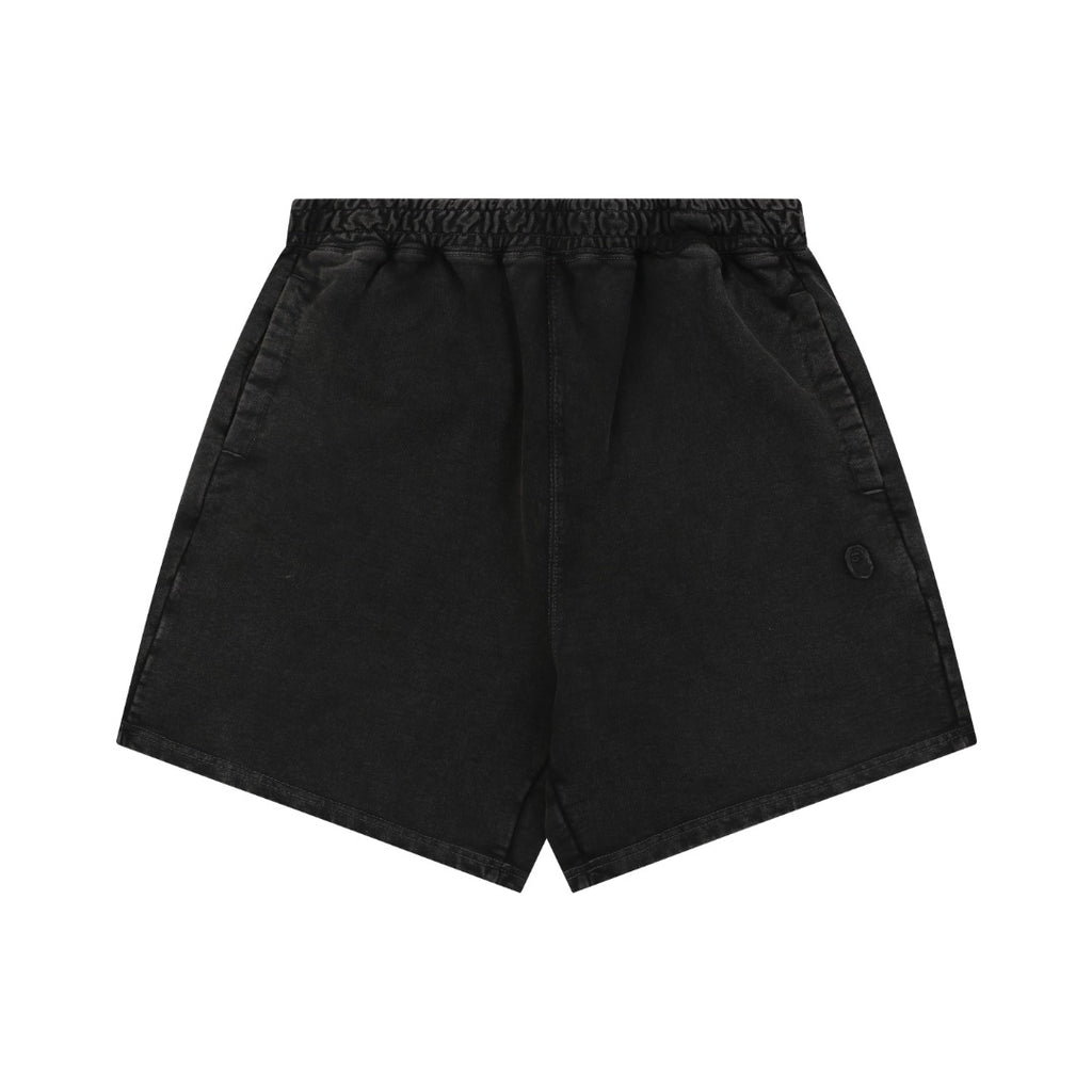 A Bathing Ape Ape Head Mini Logo Embroidered Shorts – Black