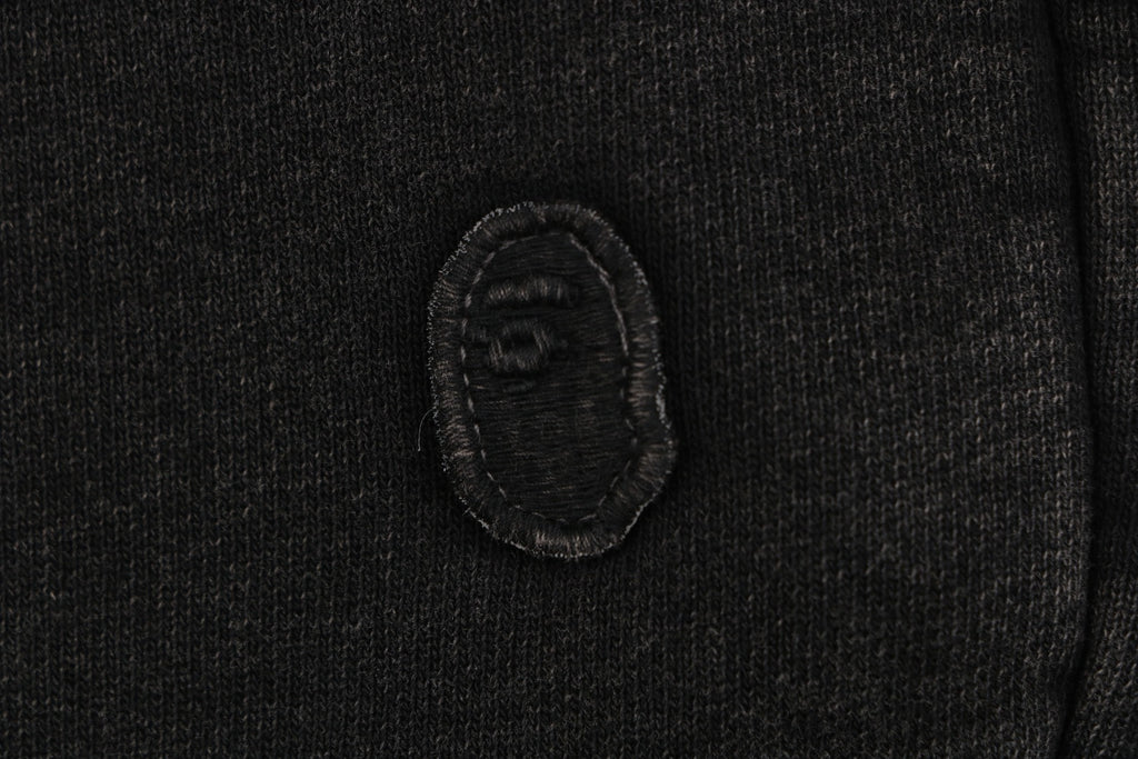 A Bathing Ape Ape Head Mini Logo Embroidered Shorts – Black