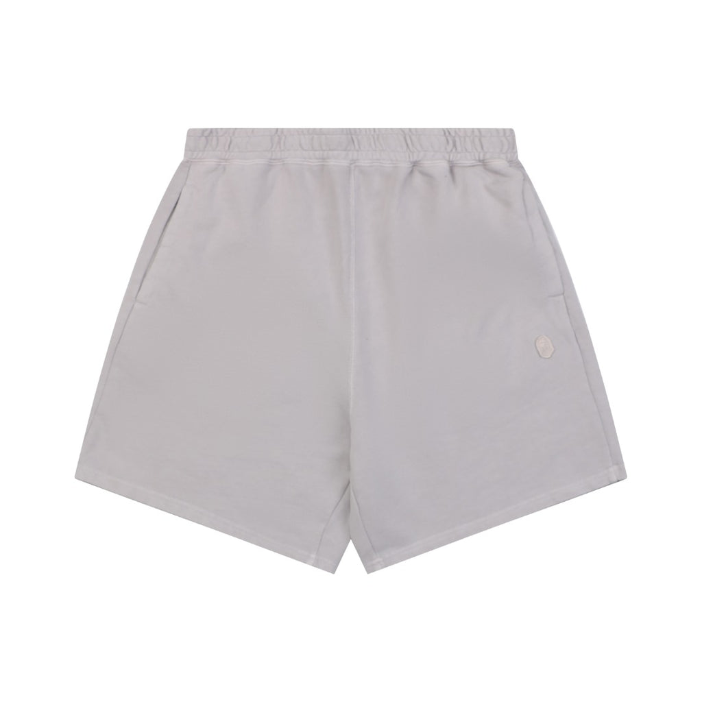 A Bathing Ape Ape Head Mini Logo Embroidered Shorts – Grey