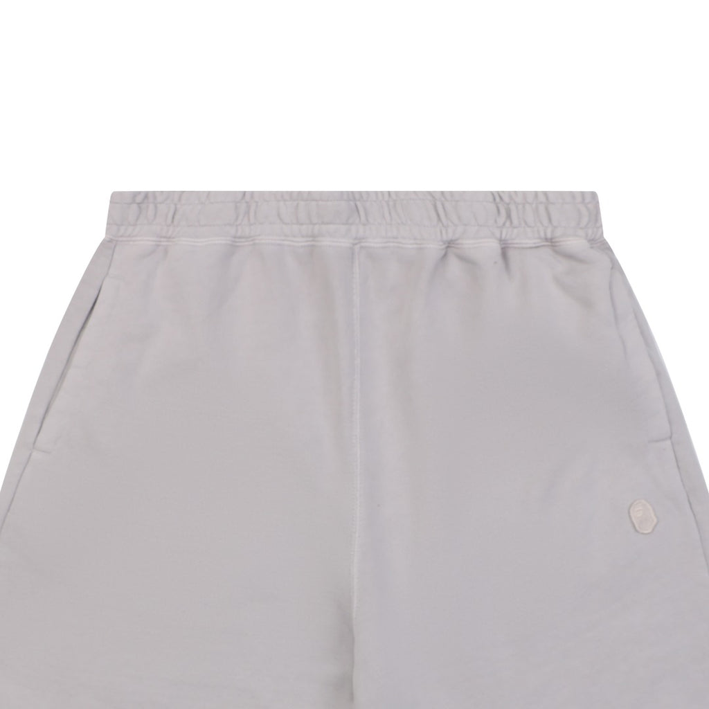 A Bathing Ape Ape Head Mini Logo Embroidered Shorts – Grey