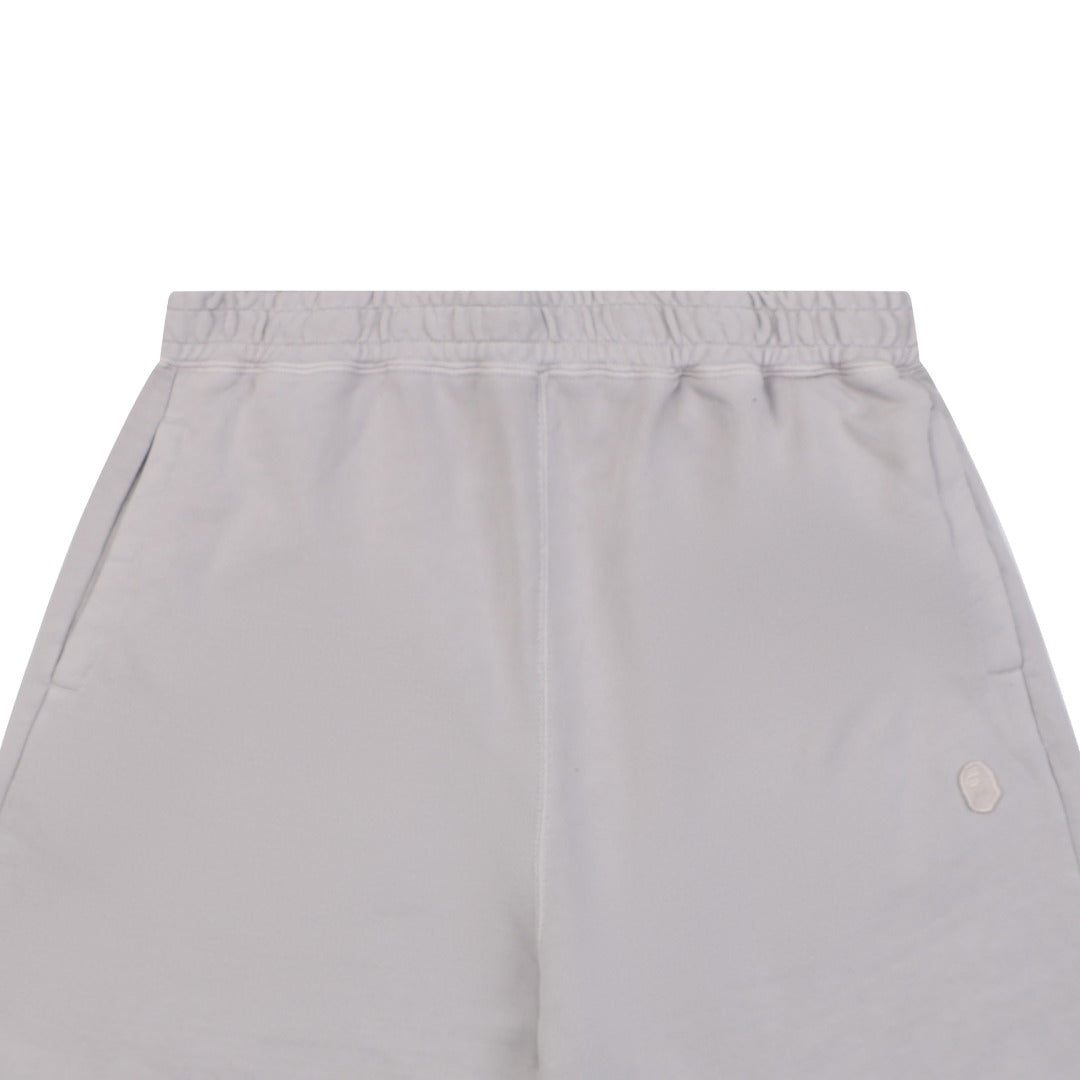 A Bathing Ape Ape Head Mini Logo Embroidered Shorts – Grey