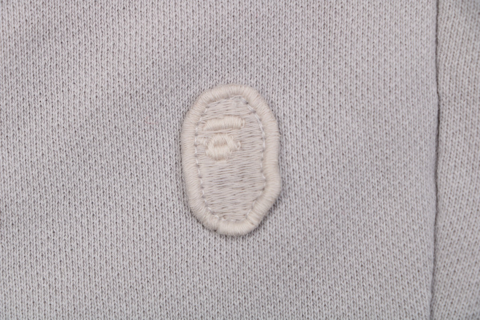 A Bathing Ape Ape Head Mini Logo Embroidered Shorts – Grey