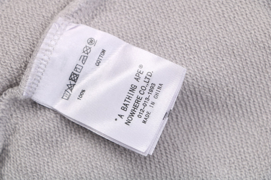 A Bathing Ape Ape Head Mini Logo Embroidered Shorts – Grey