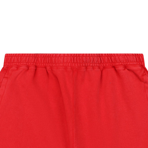 A Bathing Ape Ape Head Mini Logo Embroidered Shorts – Red