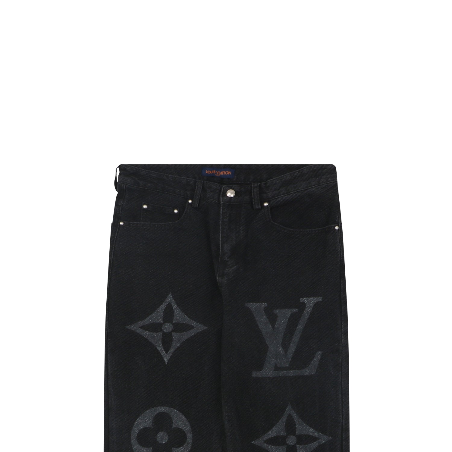 Louis Vuitton Monogram Twill Denim Jeans – Black
