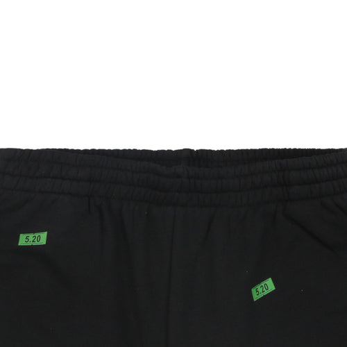 Balenciaga 520 Label Sticker Print Shorts – Black