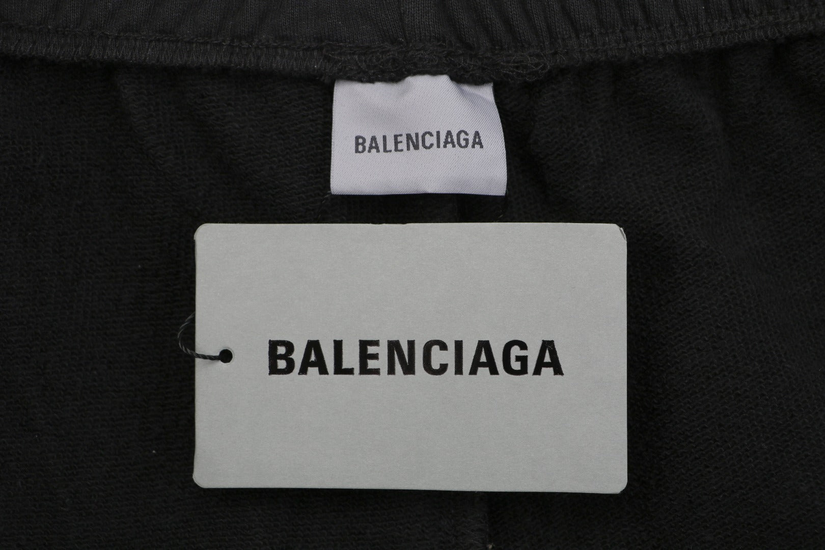 Balenciaga 520 Label Sticker Print Shorts – Black