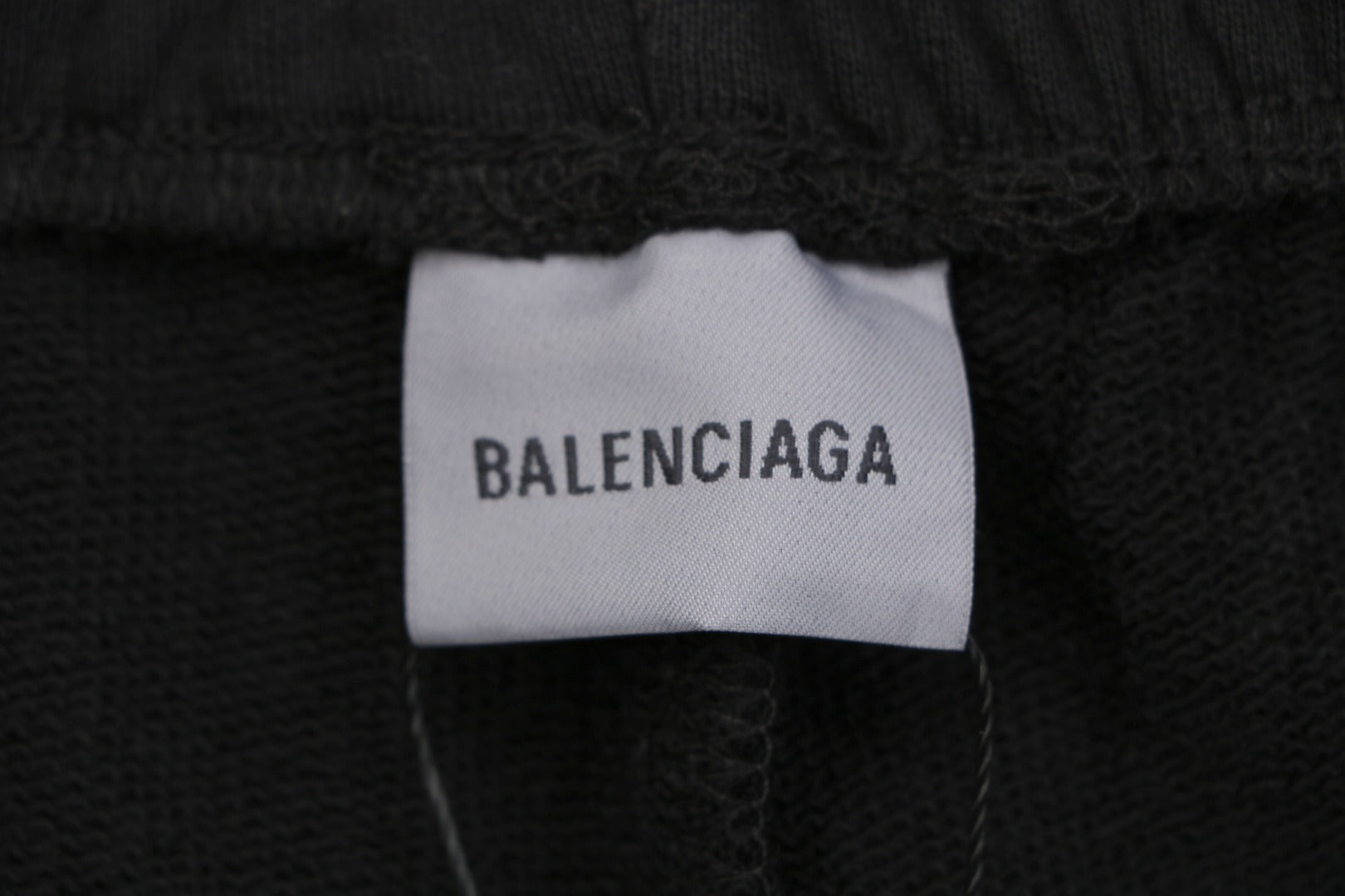 Balenciaga 520 Label Sticker Print Shorts – Black