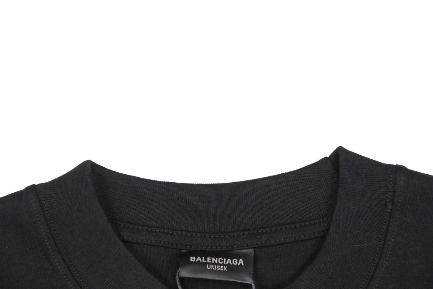 Balenciaga 23SS Cola Script Embroidered Short Sleeve Tee – Black
