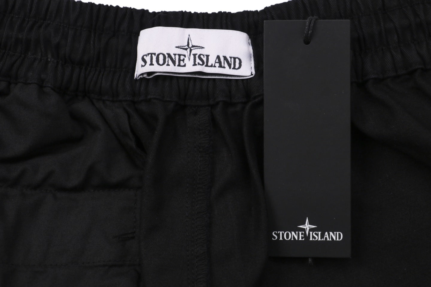 Stone Island 24FW Four-Pocket Compass Badge Washed Cargo Pants – Black