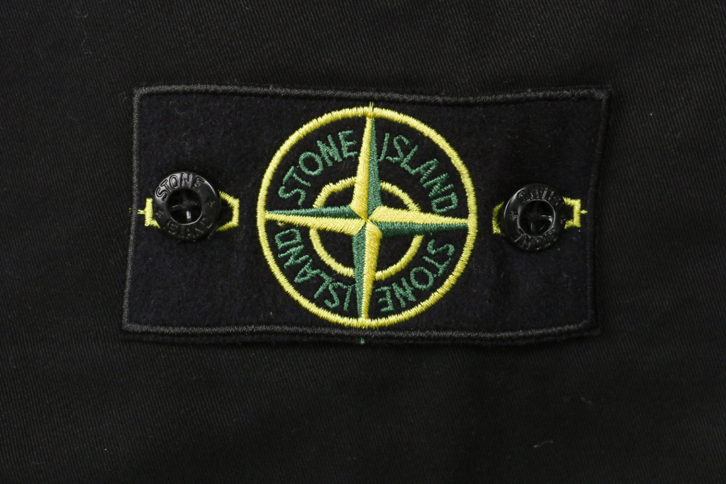 Stone Island 24FW Four-Pocket Compass Badge Washed Cargo Pants – Black