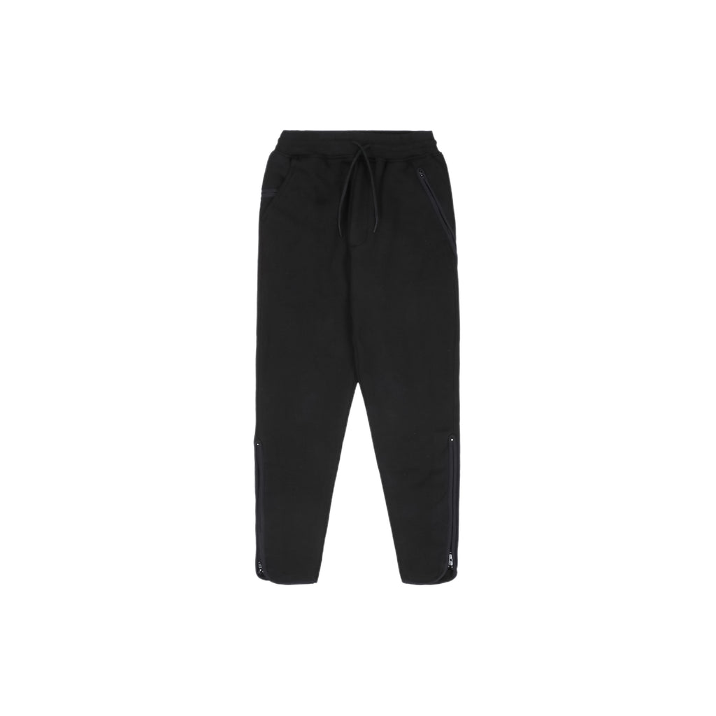 Y-3 21FW Fleece-Lined Zip-Cuff Track Pants – Black