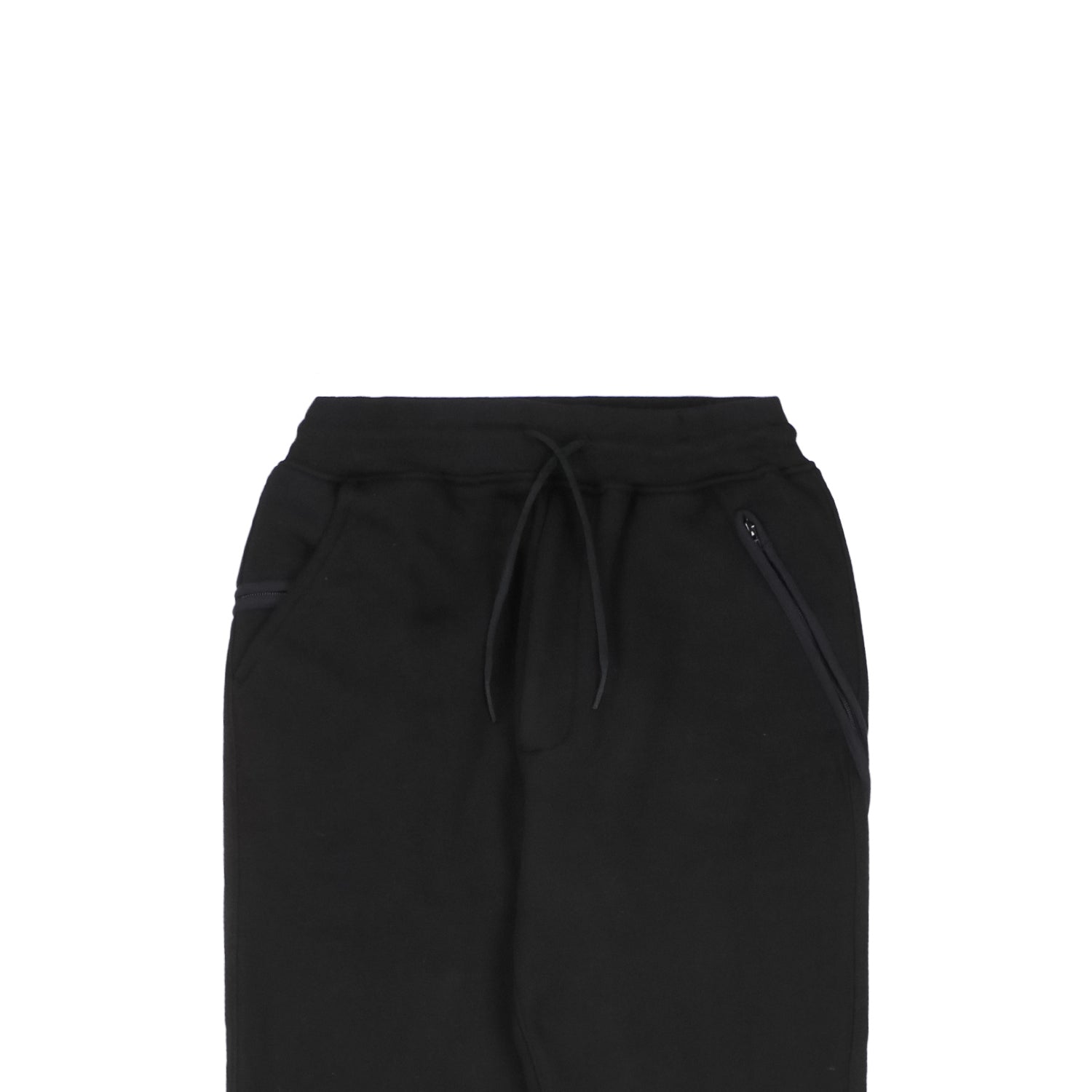 Y-3 21FW Fleece-Lined Zip-Cuff Track Pants – Black