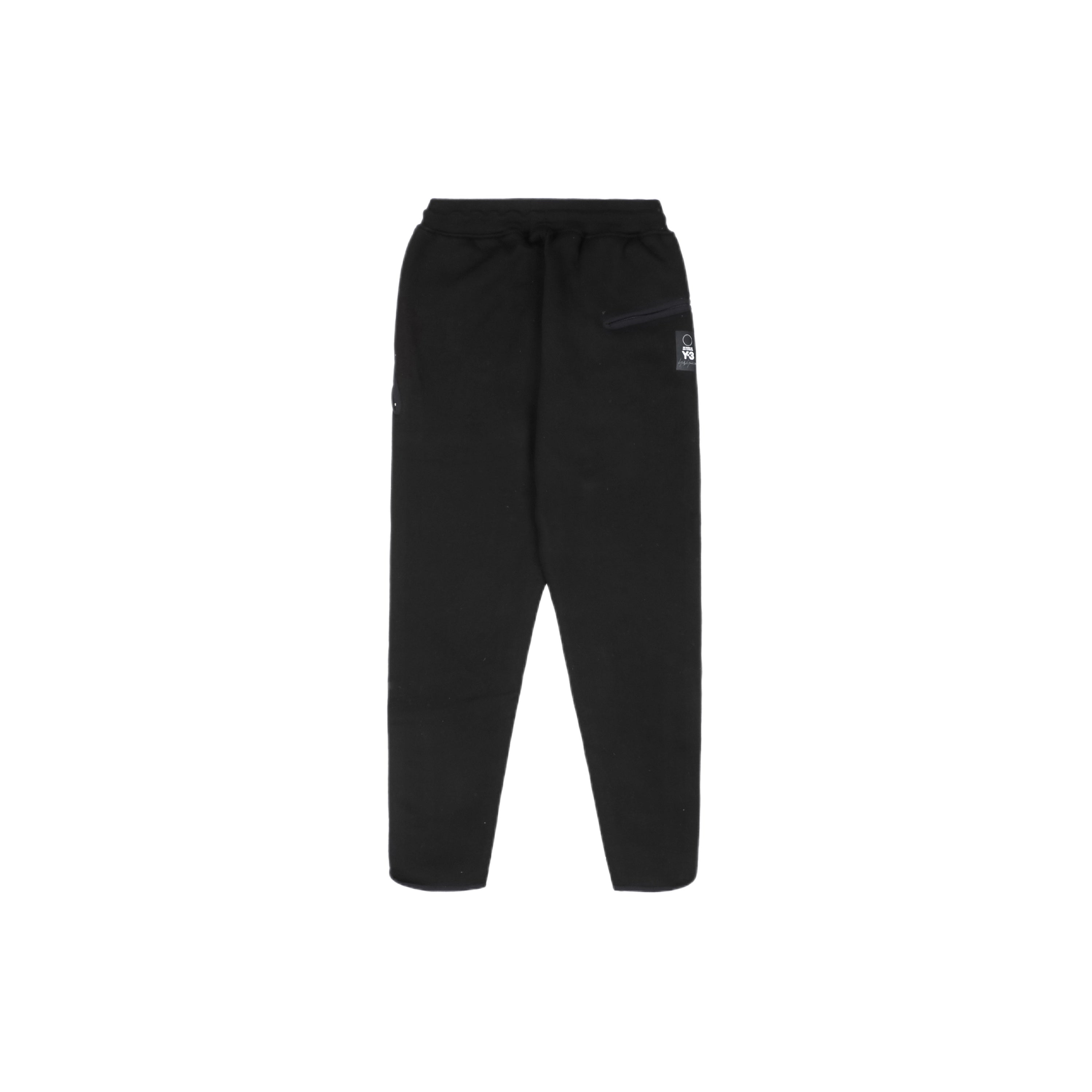 Y-3 21FW Fleece-Lined Zip-Cuff Track Pants – Black