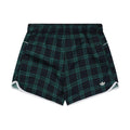 Adidas Originals Trefoil Check Print Shorts – Black Green
