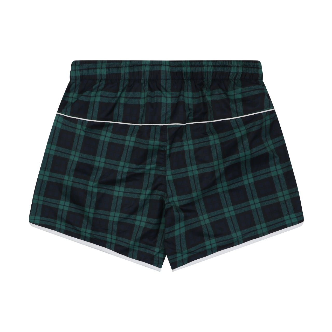 Adidas Originals Trefoil Check Print Shorts – Black Green