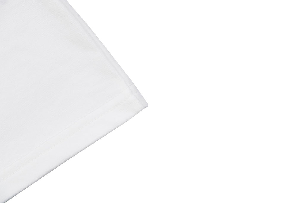 A Bathing Ape B.A.P.E. Red Script “Anything For A Quiet Life” Print Short Sleeve Tee – White